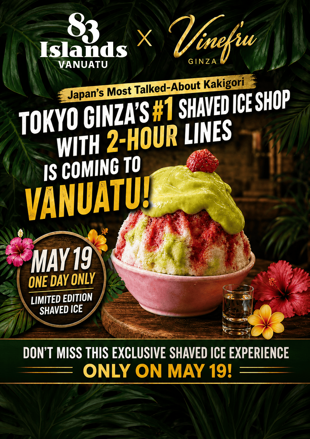 Tokyo's Famous Kakigori Shaved Ice Comes to 83 Islands Distillery for One Day Only